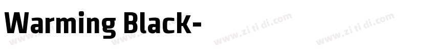 Warming Black字体转换
